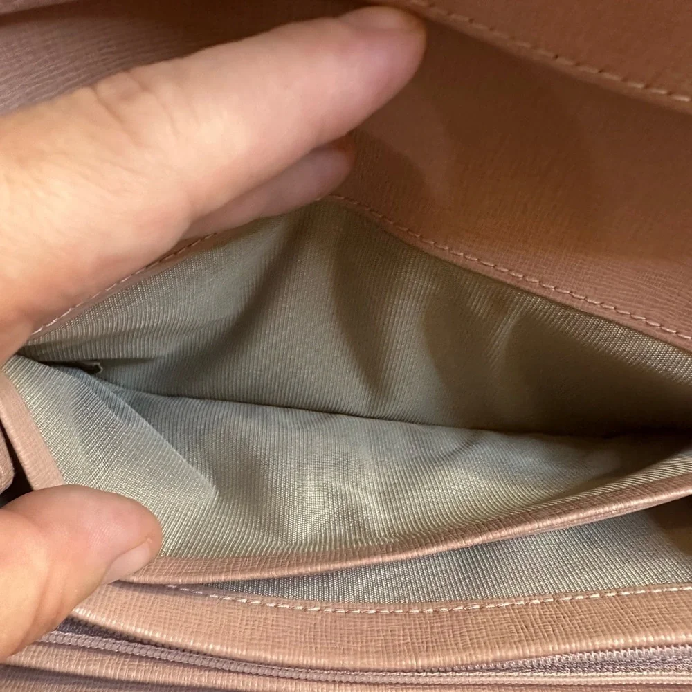 NWOT Furla Saffiano Leather Envelope Wallet